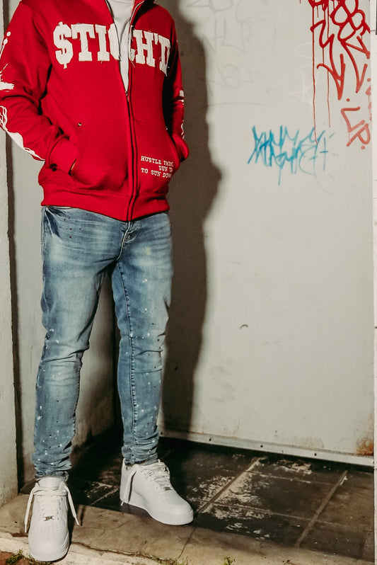 “Anniversary” zip-up jacket